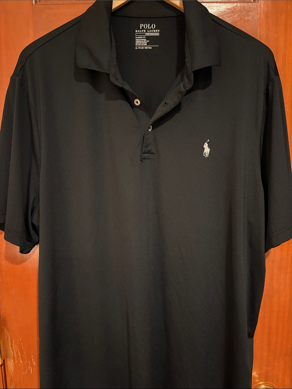 Polo by Ralph Lauren Men's Black Polo Shirt Performance